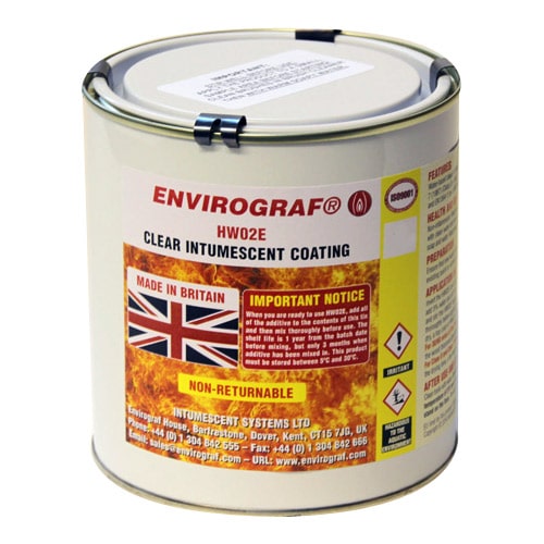 Brandwerende houtverf - 5 liter, Transparant